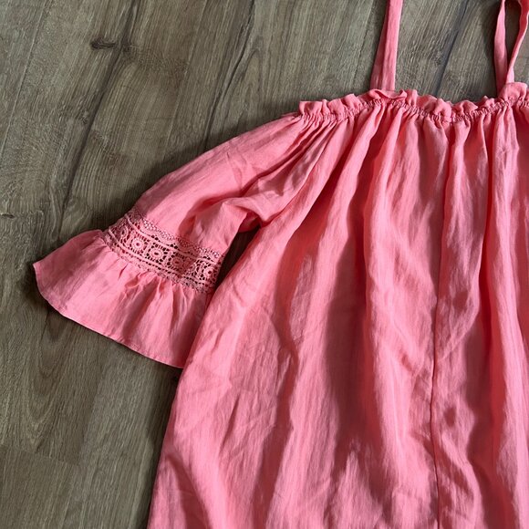 Sophie Rue Coral Top with Bell Sleeves Size M - Picture 12 of 12